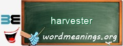 WordMeaning blackboard for harvester